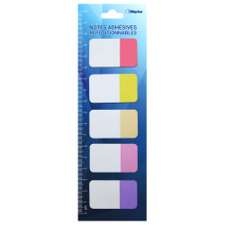 100 Marques page papier reposition 20x5 coul Néon 42x25mm suspendu