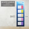 100 Marques page papier reposition 20x5 coul Néon 42x25mm suspendu