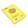 Bloc note repositionnable grand format A5 100 feuil. Jaune 150x210mm