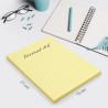Bloc note repositionnable grand format A5 100 feuil. Jaune 150x210mm