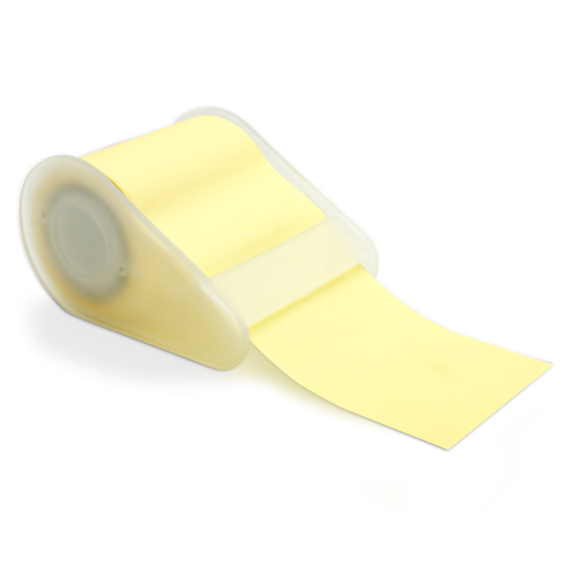 Rouleaux note repositionnable Jaune + distributeur 50mm x 5m blister