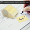Rouleaux note repositionnable Jaune + distributeur 50mm x 5m blister