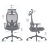Fauteuil de bureau  CANIS --Démo livré monté