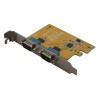 Carte PCI Express 1x 2 ports série Sunix 5437A