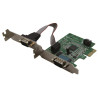 Carte PCI Express 1x 2 ports série format standard & Low Profile