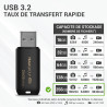 Clé 256 Go Pro USB 3.2 (3.1/3.0) Noir Team Group