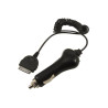 Chargeur allume cigare noir cordon spiralé pour iPhone 3/4 ou iPod Bl