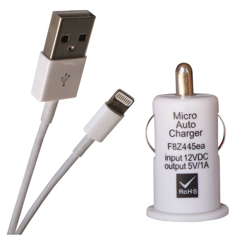 Chargeur allume cigare pour iPhone 5 et 6 blister Waytex