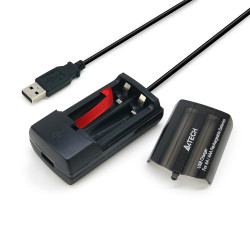 Chargeur de piles par port USB + 1 port USB supplémentaire