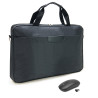 Pack Sacoche et Souris sans fil Noir pour Ordinateur 15,6'' Noir