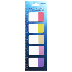 100 Marques page papier reposition 20x5 coul Néon 42x25mm suspendu