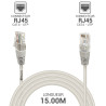 Câble réseau RJ45 Cat. 6 non blindé UTP gris 15.00m