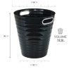 Poubelle, corbeille papier avec poignés 12,5 litres noir