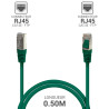 Câble Réseau Ethernet RJ45 Cat 5e FTP blindé Vert 0,50m