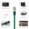 Câble Réseau Ethernet RJ45 Cat 5e FTP blindé Vert 0,50m