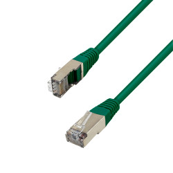 Câble Réseau Ethernet RJ45 Cat 5e FTP blindé Vert 0,50m