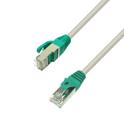 Cordon réseau RJ45 Cat. 5e blindé FTP gris 1.00m Suspendu