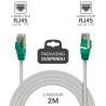 Cordon réseau RJ45 Cat. 5e blindé FTP gris 2.00m Suspendu