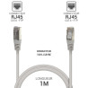 Câble réseau RJ45 Cat. 6 100% cuivre blindé FTP gris 1.00m