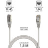 Câble réseau RJ45 Cat. 6 100% cuivre blindé FTP gris 1.50m