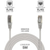 Câble réseau RJ45 Cat. 6 100% cuivre blindé FTP gris 5.00m