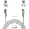Câble réseau RJ45 Cat. 6 100% cuivre blindé FTP gris 7.50m