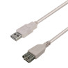 Rallonge USB 2.0 A/A mâle-femelle 3.00m beige
