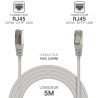 Câble réseau RJ45 Cat. 6a 100% cuivre S/FTP LSOH gris 5.00m