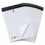 Enveloppe Plastique d'expédition blanche 120mic 25x35cm pack de 100