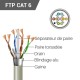 Câble multibrin FTP Cat. 6 beige bobine de 100.00m
