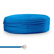 Câble multibrin FTP Cat. 6 bleu bobine de 100.00m