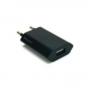 Chargeur USB sur prise secteur compact 1A noir SACHET