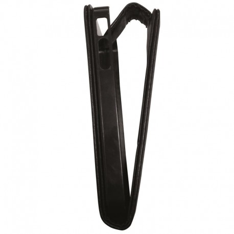 Housse de protection noir fermeture verticale pour iPhone 4/4S - Waytex