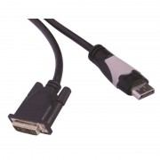 Cordon HDMI / DVI M/M connecteurs Or 2.00m blister