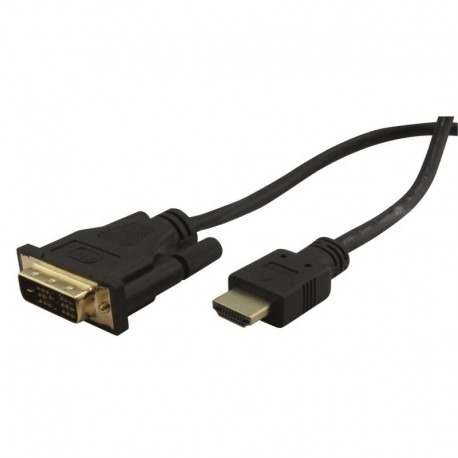 Cordon HDMI / DVI M/M connecteurs Or 3.00m blister