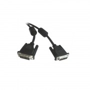 Cordon écran DVI-D Dual Link 24+1 M/M avec ferrites 5.00m Sachet