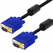 Cordon Haute Qualité SVGA HD15 M/M connecteurs Or et ferrites 5.00m