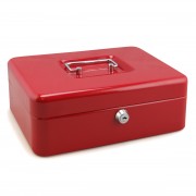 Caissette à monnaie 6 compartiments 250x180x90mm rouge