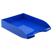 Corbeille courrier anti-choc A4 empilable 345x255x67mm bleue