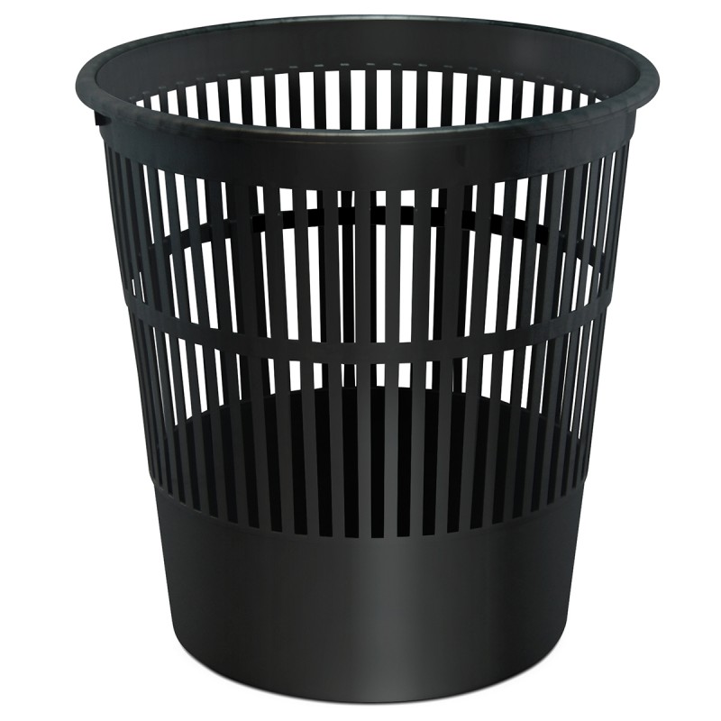 Corbeille à Papier Double Oval Noir