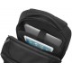 Sac à dos pour PC portable 15.6" et tablette  nylon noir multi-compartiments