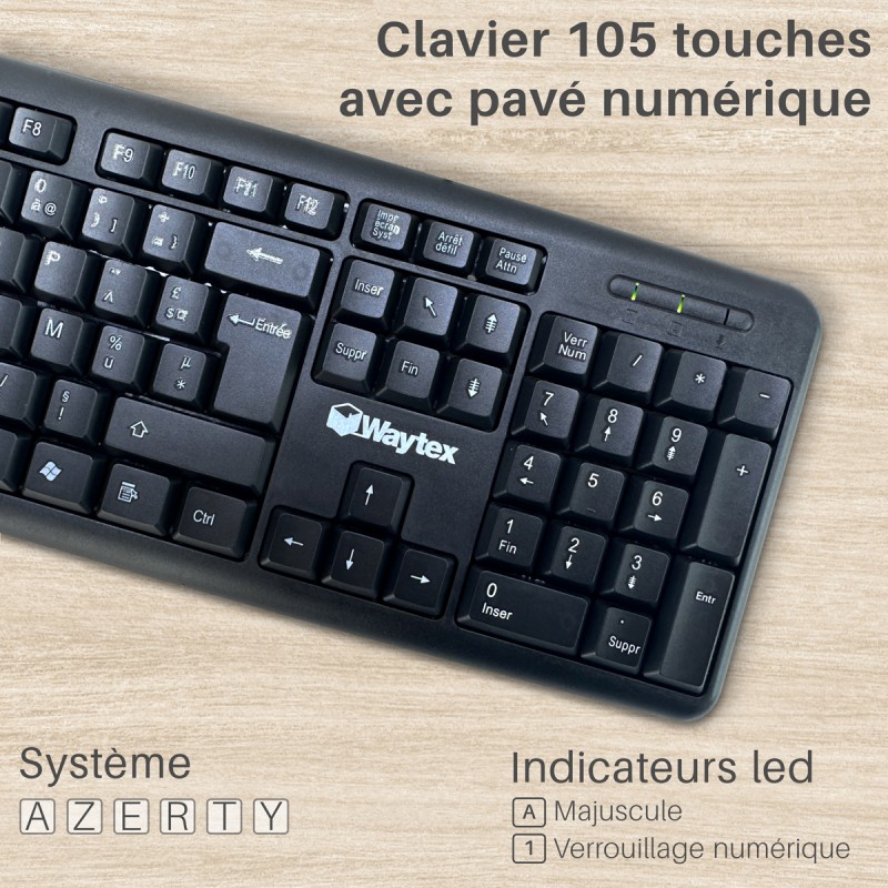Lot De 5 Claviers USB HP AZERTY - Très Bon état - PC Windows