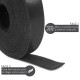 Ruban Scratch 16 mm x 25 mètres serre-cable noir réutilisable