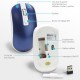 Souris Sans Fil Optique avec Nano Récepteur USB et Sensibilité Réglable Bleu N