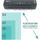 Plastifieuse A4 A5 A6 A7 Pro Rapide à Chaud et à Froid jusqu'à 2x125 microns