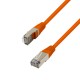 Câble réseau RJ45 Waytex Cat. 6 100% cuivre blindé FTP orange 0.50m