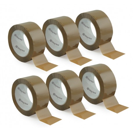 Ruban Adhésif Marron Versando - 6 Rouleaux - 48 Mm X 66 M - Pour Colis, Emballage