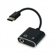 Adaptateur 2 en 1 USB C vers jack audio et charge rapide type C