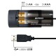 Chargeur de piles par port USB + 1 port USB supplémentaire