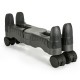 Support UC à roulettes noir ajustable de 75mm a 250mm